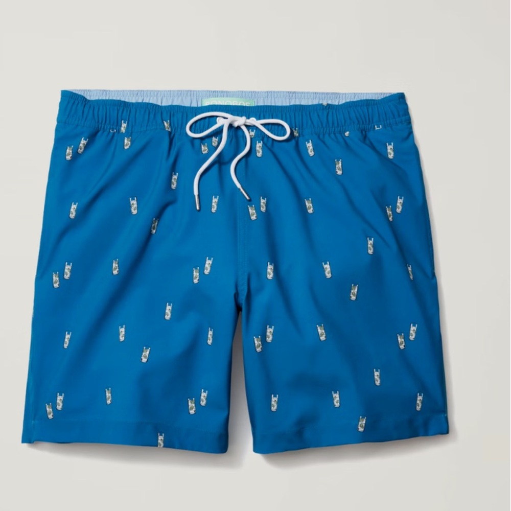 Bonobos Swim Trunks Gin And Tonics. Purchased for my husband but too small.
